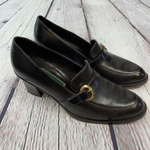 🎉Cole Haan Brown Loafers w/ Chunky Heel - Picture 3 of 8